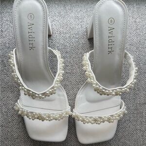 White Pearl Heels